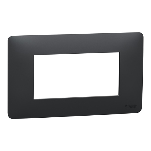 [SCHNU210454] Unica Studio - plaque de finition - Anthracite - 4 modules