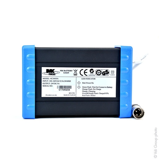 [ENICEP0711] Unité(s) Chargeur plomb MK LS24/5 24V/5A 110-230V (Intelligent), - Connecteur XL