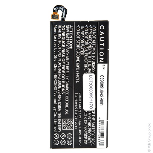 [ENIGML901273] Batterie(s) Batterie téléphone portable pour Samsung 3.85V 3100mAh