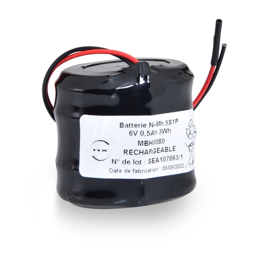 [ENIMBH0080] Pack(s) Batterie Nimh 5x V500HT 5S1P ST4 6V 500mAh FIL