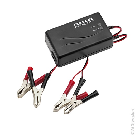 [ENICEP51110] Unité(s) Chargeur plomb 12V/4A ou 2 x12V/2A 230V Mascot 2641 - pinces crocodiles