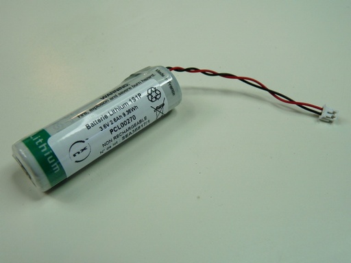 [ENIPCL00270] Pack(s) Pile lithium LS14500 AA 3.6V 2600mAh JST