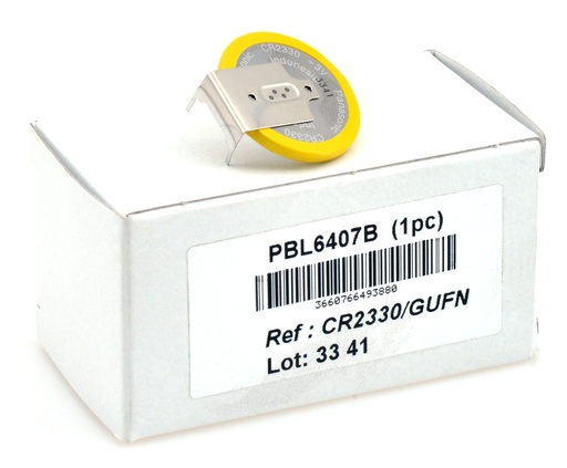 [ENIPBL6407B] Blister(s) x 1 Pile bouton lithium blister CR2330/GUFN PANASONIC 3V 220mAh