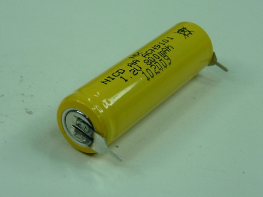 [ENIACN0032] Accumulateur(s) Accus Nicd industriels AA NX 1.2V 800mAh P2