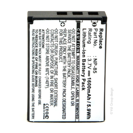 [ENIFML90155] Blister(s) x 1 Batterie appareil photo - caméra 3.7V 1600mAh