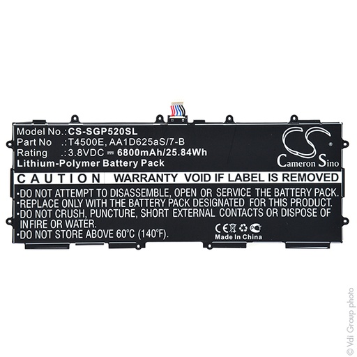 [ENITML90041] Blister(s) x 1 Batterie tablette 3.8V 6800mAh