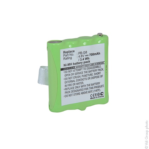 [ENIRMH9110] Unité(s) Batterie talkie walkie 4.8V 700mAh