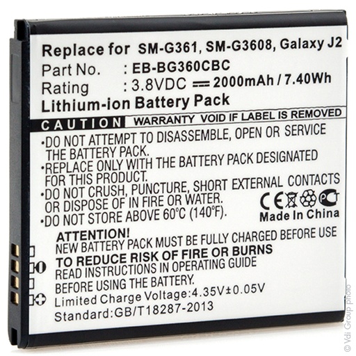 [ENIGML90955] Blister(s) x 1 Batterie téléphone portable pour Samsung 3.8V 1900mAh