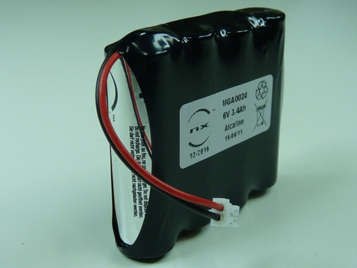 [ENIMGA0024] Pack(s) Batterie alcaline 4x AA NX 4S1P ST1 6V 3.4Ah PHR-2