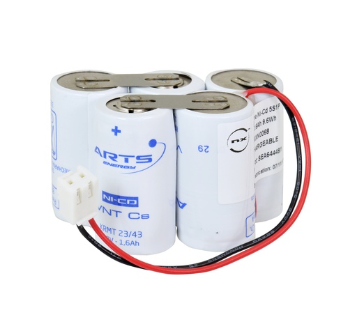[ENIMXN0068] Pack(s) Batterie eclairage secours 5 x SC 5S1P ST7 F100 6V 1.6Ah JST