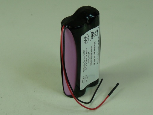 [ENIMGL00191] Pack(s) Batterie Li-Ion 2x 18650 1S2P ST1 3.6V 7Ah F100