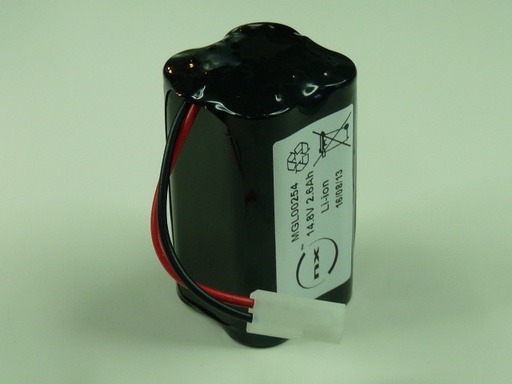 [ENIMGL00254] Pack(s) Batterie Li-Ion 4x 18650 4S1P ST2 14.4V 3.5Ah Molex