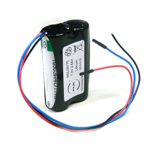 [ENIMGL00175] Pack(s) Batterie lithium 2x LS14500 2S1P 7.2V 2.6Ah Fils
