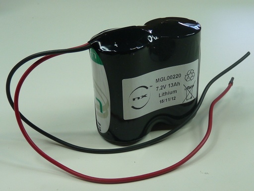 [ENIMGL00220] Pack(s) Batterie lithium 2x D LSH20 2S1P ST1 7.2V 13000mAh F250