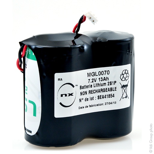 [ENIMGL0070] Pack(s) Batterie lithium 2x D 2S1P ST1 BL13 7.2V 13Ah JST