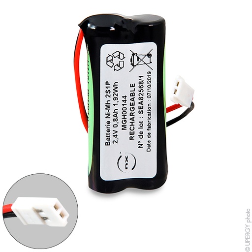 [ENIMGH00144] Pack(s) Batterie médicale DRAGER JM103 2.4V 800mAh FC