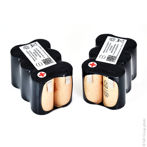 [ENIMGN0524] Lot(s) de 2 Batterie Nicd 12x C 12S1P ST2 14.4V 3Ah T2 (ensemble de 2 batteries)
