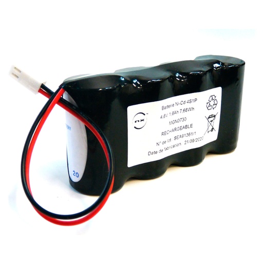 [ENIMGN0730] Pack(s) Batterie Nicd 4x SC VNT 4S1P ST1 4.8V 1600mAh Molex