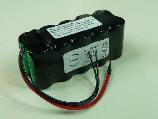 [ENIMGH00558] Pack(s) Batterie Nimh 10x 2/3AA 10S1P ST2 12V 600mAh F100