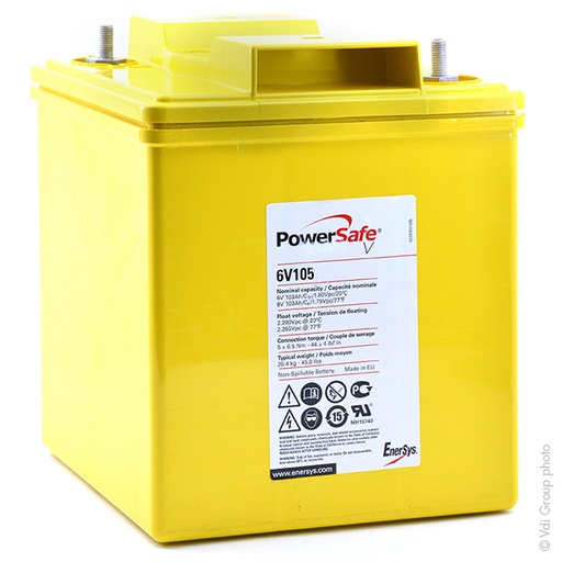 [ENIAMP3752] Batterie(s) Batterie onduleur (UPS) PowerSafe V 6V105 6V 103Ah M8-V