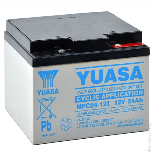 [ENIAMP9245] Batterie(s) Batterie plomb AGM YUASA NPC24-12I 12V 24Ah M5-F