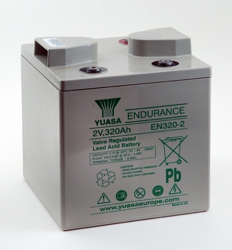 [ENIAMP9259] Batterie(s) Batterie plomb AGM YUASA EN320-2 2V 320Ah M8-F