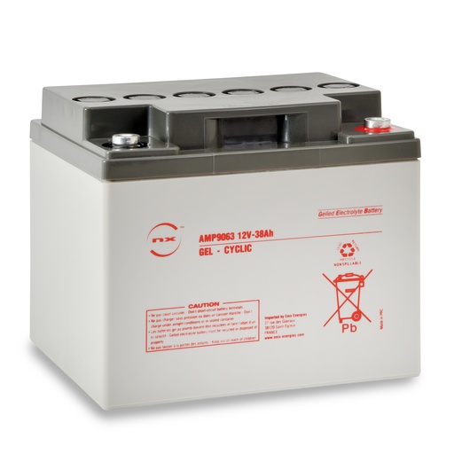 [ENIAMP9063] Batterie(s) Batterie plomb etanche gel NX 38-12 Cyclic 12V 38Ah M6-F