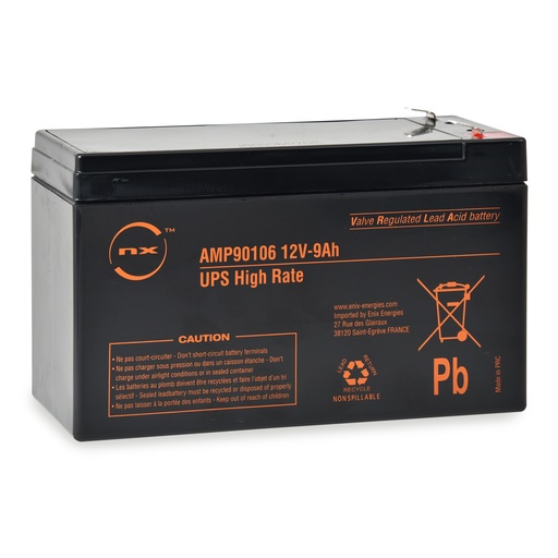 [ENIAMP90106] Batterie(s) Batterie onduleur (UPS) NX 9-12 UPS High Rate 12V 9Ah F6.35