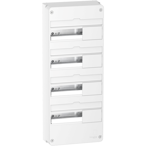 [SCHR9H13404] Resi9 - Coffret en saillie Blanc (RAL 9003)- 4 rangées de 13 modules
