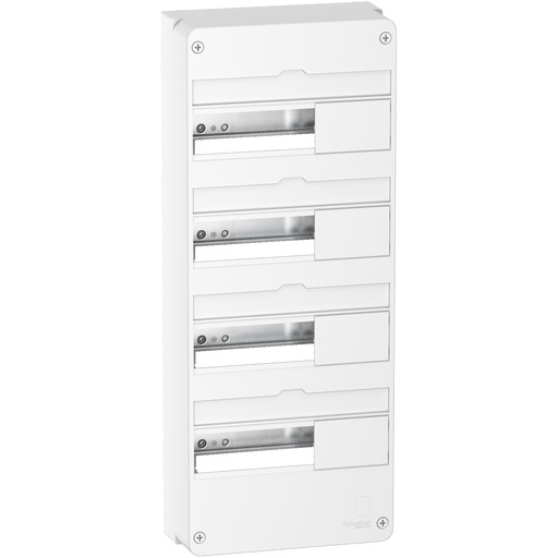 [SCHR9H13404] Resi9 - Coffret en saillie Blanc (RAL 9003)- 4 rangées de 13 modules