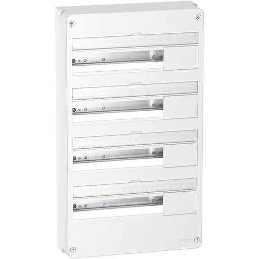 [SCHR9H18404] Resi9 - Coffret en saillie Blanc (RAL 9003)- 4 rangées de 18 modules