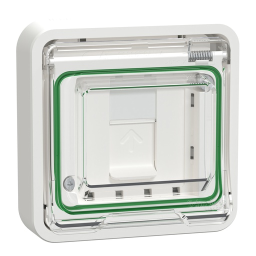 [SCHMUR39110] Mureva Styl - Adaptateur pour fonction 45X45 - composable - IP55 - IK07 - blanc