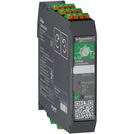 [SCHLZ2H6X53BD] TeSys H - démarreur hybride - 2 sens - 3kW 400V - cde 24Vcc - ressort