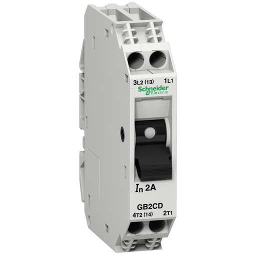 [SCHGB2CD10] TeSys GB2-CD - disjoncteur pour circuit de contrôle - 5A - 1P+N - 1d