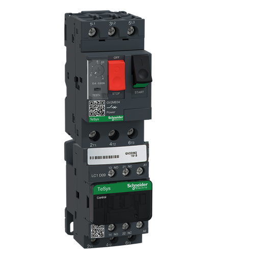 [SCHGV2DM110BD] TeSys GV2DM - démarreur moteur combiné - direct - 4..6,3A - 24Vcc