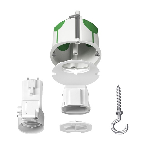 [SCHIMT35021] Multifix Air  DCL -  boîte centre couv. affleurant, connect, douille, piton