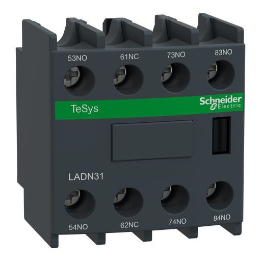 [SCHLADN31] TeSys D - bloc contacts auxiliaires frontaux - 3F+1O - bornes vis-étriers
