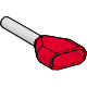 [SCHAZ5DE010] Linergy AZ5 - embout de câble double - taille moyen - 1mm² - rouge - NF