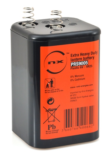 [ENIPRS9005] Pile(s) Pile saline 4R25R plastique NX 6V 7Ah Ecoli