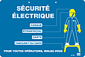[CATAP206] Plaque PVC de signalisation "ISOLEZ-VOUS", dimension 300 x 200 mm.