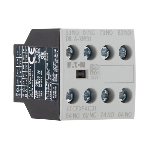 [EAT276427] Module de contacts auxiliaires, 3F+1O, montage en saillie, borne à boulon