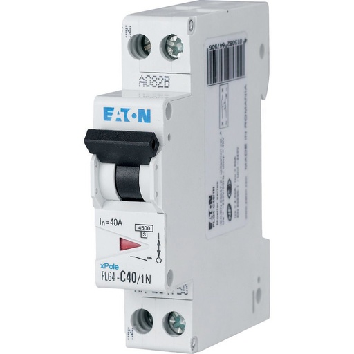 [EAT264750] Disjoncteur modulaire, 1P+N, 40A, courbe C, 4,5kA (EN 60898)