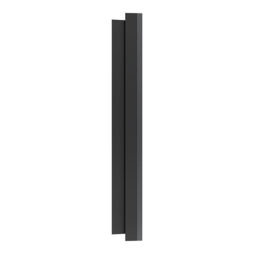 [SCHS912704] Odace Métal - plaque de finition 2 postes - effet Perle Noire support noir