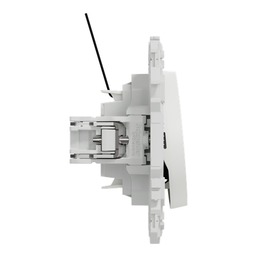 [SCHS925263] Odace - va-et-vient ou poussoir lumineux LED avec griffes - 10AX - blanc craie