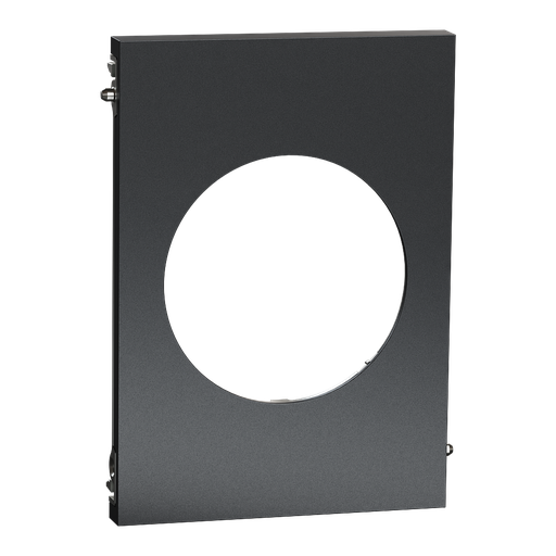[SCHS952801] Odace Architecte - plaque de finition centrale - effet Perle Noire
