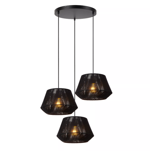 [LUC10421/30/73] JESSICA Suspension-Terre .-Ø30-1xE27-60W-Coton