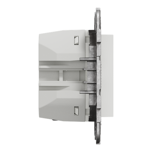 [SCHNU501318] Unica - prise chargeur USB - C 45W + A 7,5W - 2 mod - blanc - méca support fix