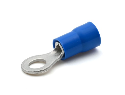 [CEMBFM4] Cosse préisolée ronde bleue (1,5 à 2,5 mm²) - Diam. 4 mm