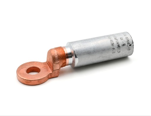 [CEMCAA120M12] Cosse alu-cuivre 120 mm² - Diam.12 mm à fut long (poinçonnage)