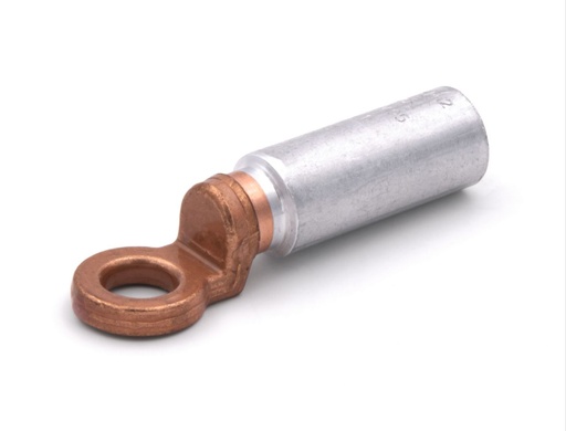 [CEMCAA95M12] Cosse alu-cuivre 95 mm² - Diam.12 mm à fut long (poinçonnage)